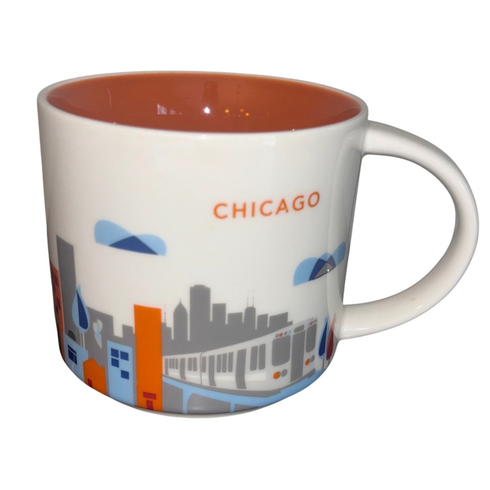 Starbucks | You‎ Are Here Collection | Chicago Mug | 14oz Ceramic Skyline 2017